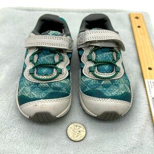 Merrell Nova 2 Harbor Fashion Unisex Sneakers Kid’s Size 8 -Grey/Blue Shades